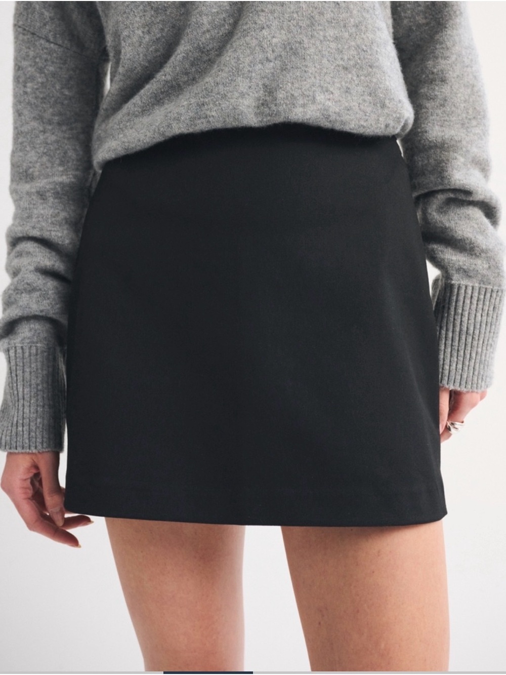 Abercrombie & Fitch Black Mini Skort